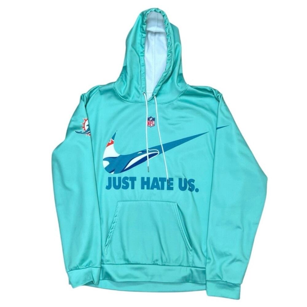 NEW NFL Miami Dolphins Nike Hoodie Sweatshirt Unisex Size XL Pullover NWOT